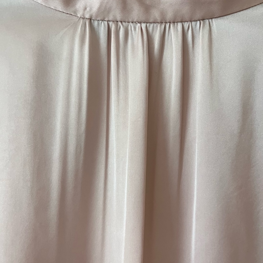 Zara Silky Satin Blouse Top Oversized Cut S - Picture 7 of 8